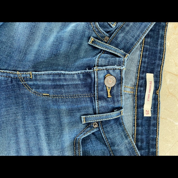 Levi's 711 Skinny Ankle Jeans 25 - Picture 7 of 12